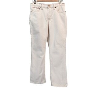 J.Crew Jeans Women's 28 White Demi Boot Cut 100% Cotton Ridgid Full Length Denim